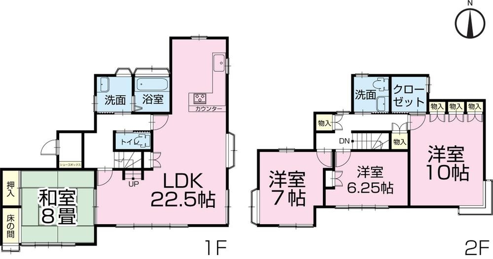 Floor plan. 14.8 million yen, 4LDK + S (storeroom), Land area 244.53 sq m , 4LDK of building area 126.67 sq m room