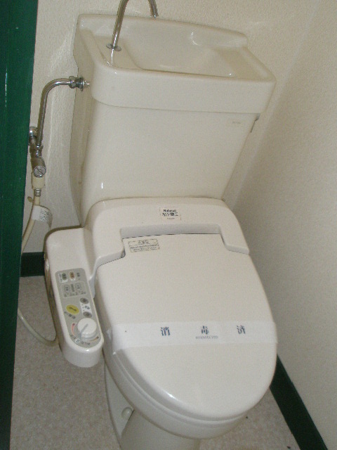 Toilet. Toilet with shower