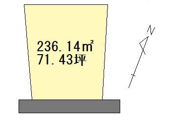 Compartment figure. Land price 9.9 million yen, Land area 236.14 sq m compartment view