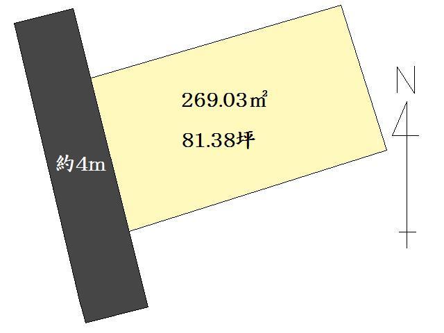 Compartment figure. Land price 5 million yen, Land area 269.03 sq m compartment view