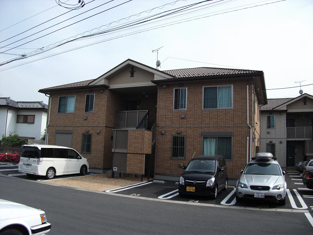 Building appearance. Stylish appearance of tiled.