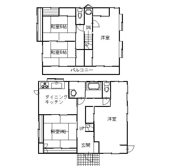 Floor plan. 10.8 million yen, 4LDK, Land area 173.72 sq m , Building area 140.56 sq m floor plan