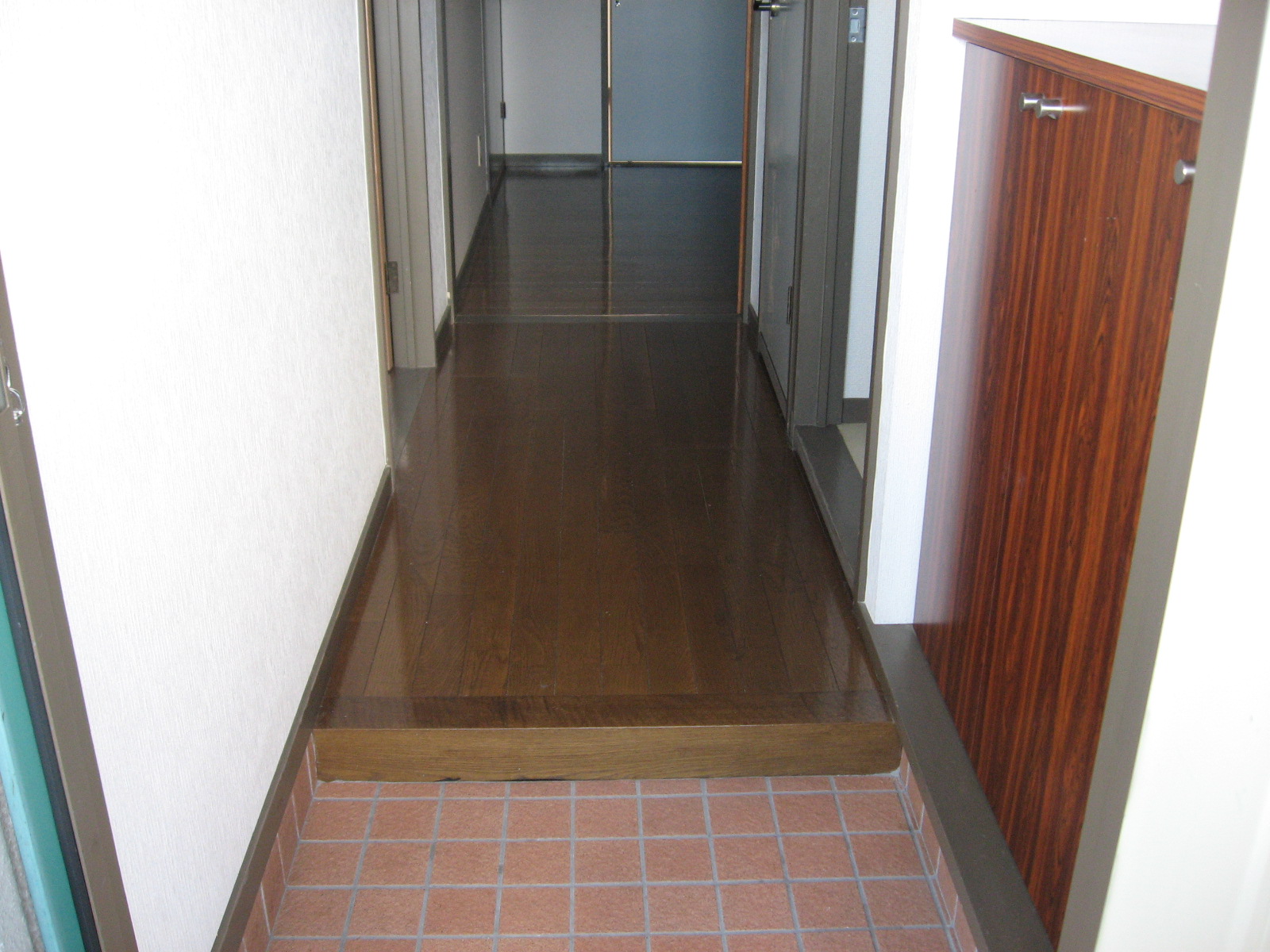 Entrance. Corridor as seen from the front door