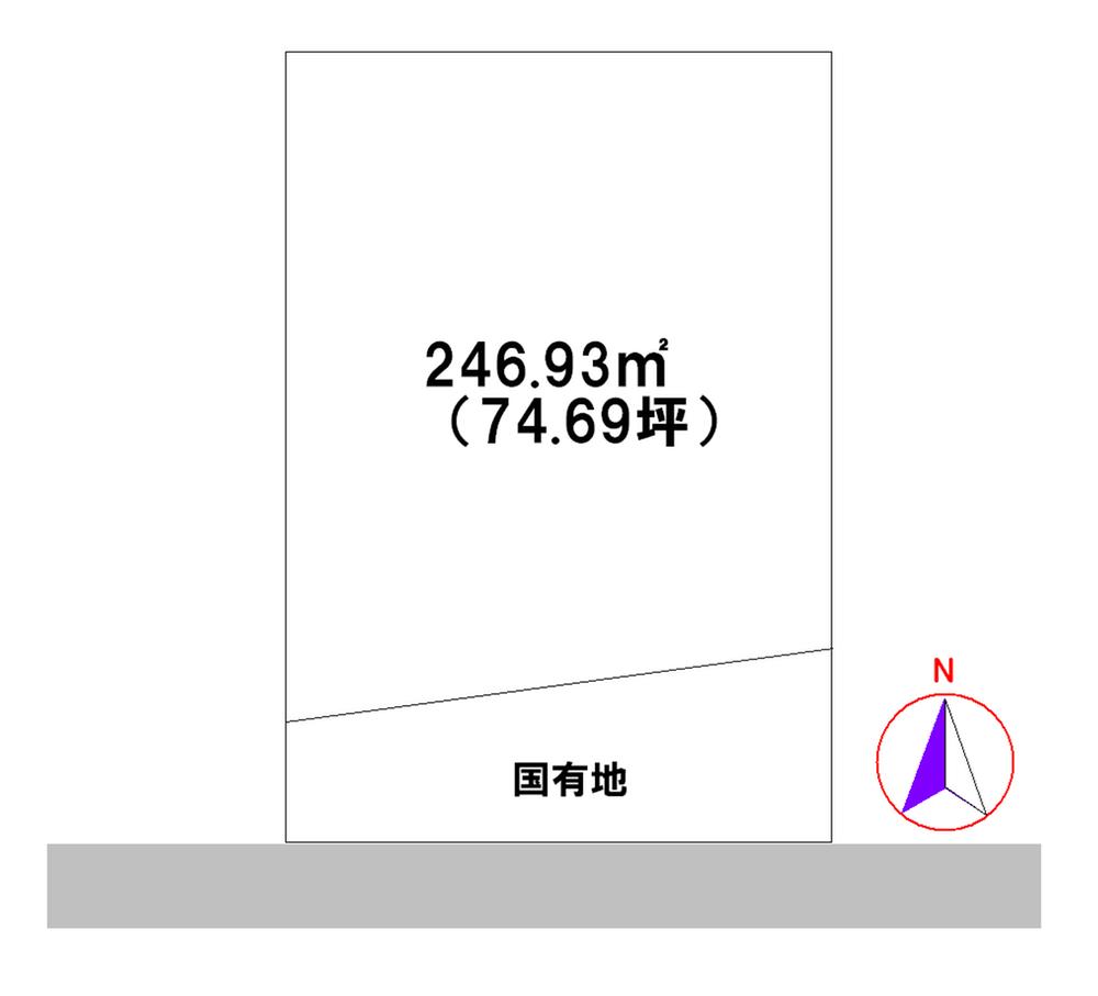 Compartment figure. Land price 12.9 million yen, Land area 246.93 sq m