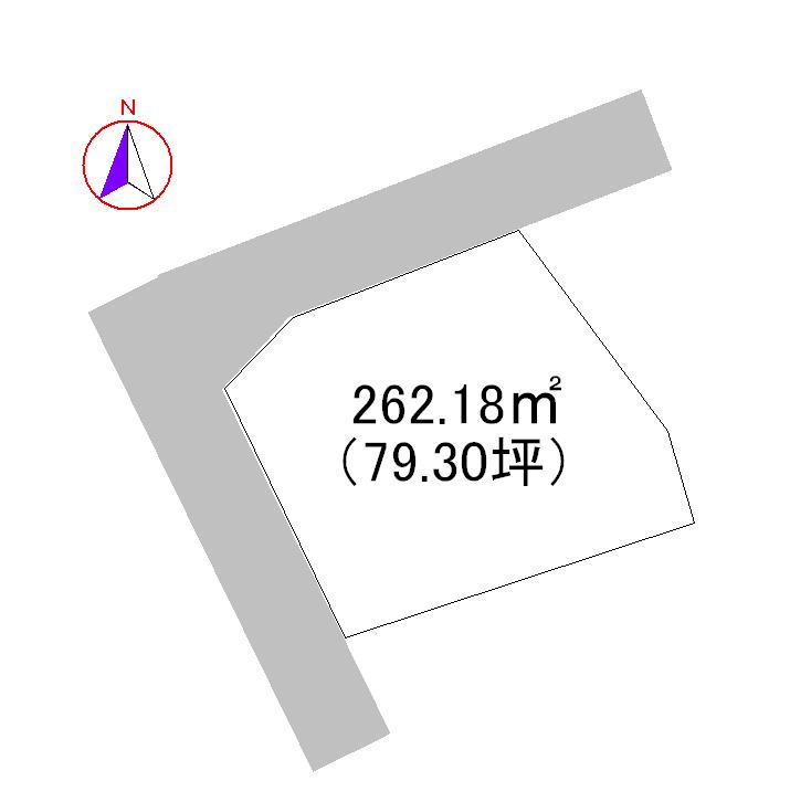 Compartment figure. Land price 5.5 million yen, Land area 262.18 sq m