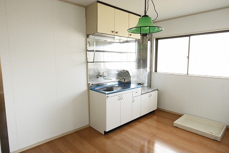 Living and room. Kitchen ventilation pat with window