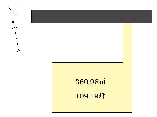 Compartment figure. Land price 9 million yen, Land area 360.98 sq m compartment view