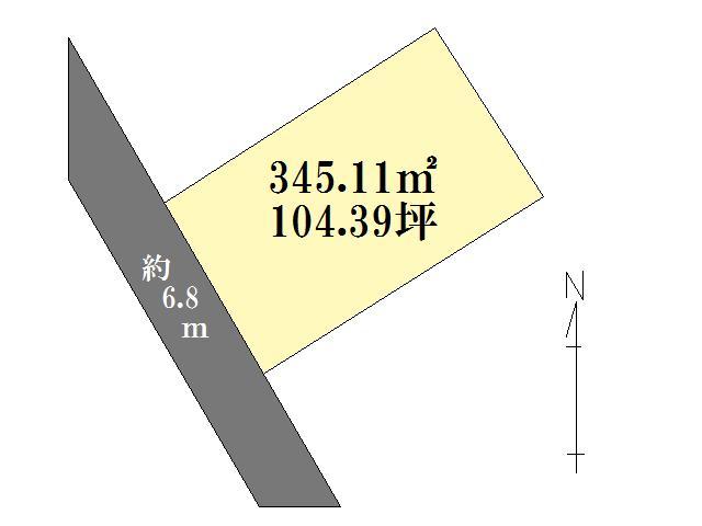 Compartment figure. Land price 25,900,000 yen, Land area 345.11 sq m compartment view