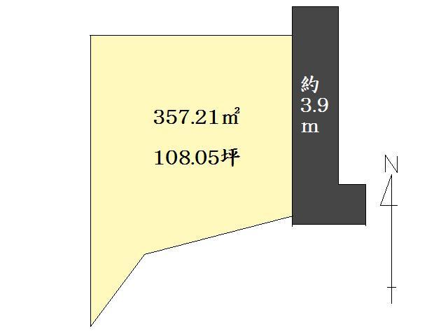 Compartment figure. Land price 17 million yen, Land area 357.21 sq m compartment view