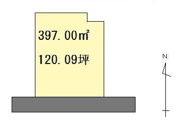 Compartment figure. Land price 16 million yen, Land area 397 sq m compartment view