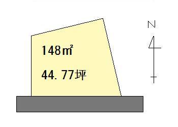 Compartment figure. Land price 7.5 million yen, Land area 148 sq m compartment view