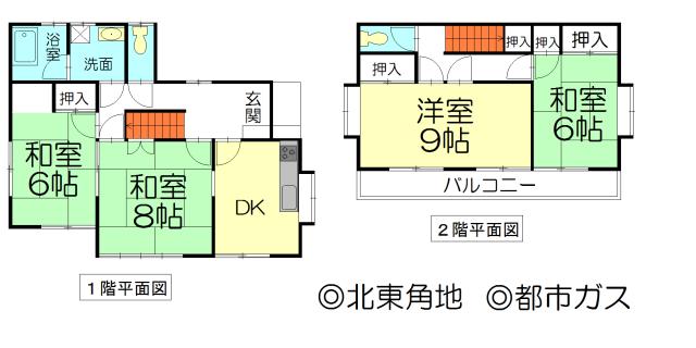 Floor plan. 17 million yen, 4DK, Land area 171.88 sq m , Building area 89.01 sq m floor plan