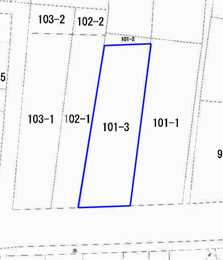 Compartment figure. Land price 9.8 million yen, Land area 396.69 sq m