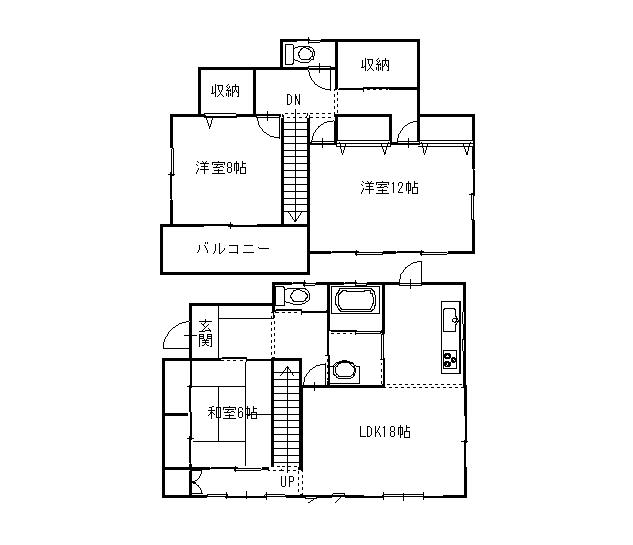 Floor plan. 16 million yen, 3LDK + S (storeroom), Land area 303.08 sq m , Building area 126.69 sq m floor plan