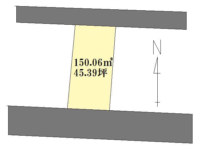 Compartment figure. Land price 12.8 million yen, Land area 150.06 sq m compartment view