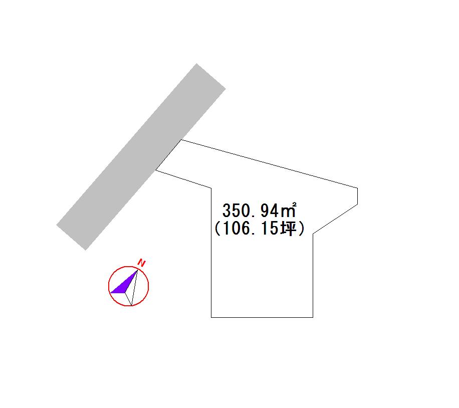 Compartment figure. Land price 10.5 million yen, Land area 350.94 sq m