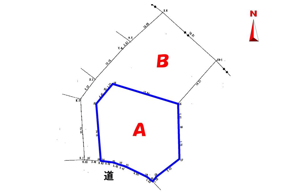 Compartment figure. Land price 13.5 million yen, Land area 372.13 sq m