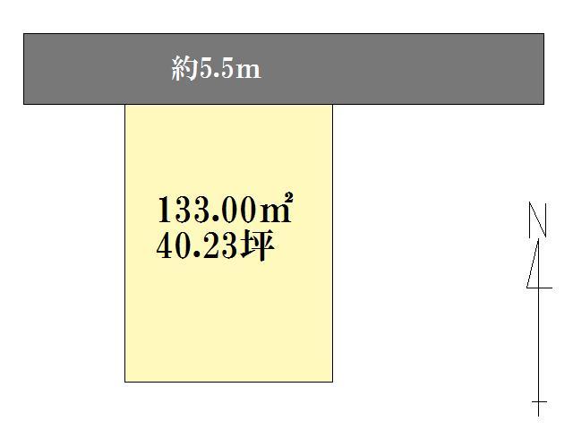 Compartment figure. Land price 3.5 million yen, Land area 133 sq m compartment view