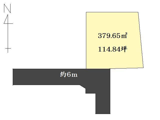 Compartment figure. Land price 7 million yen, Land area 379.65 sq m compartment view