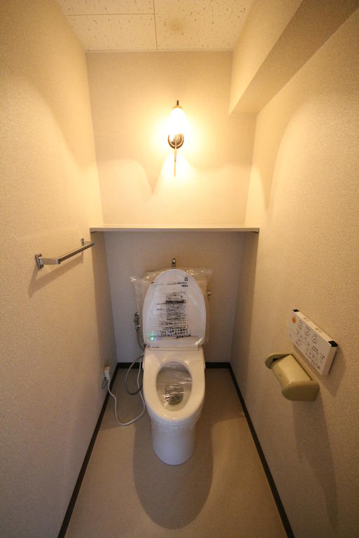 Toilet. It is an automatic opening and closing toilet