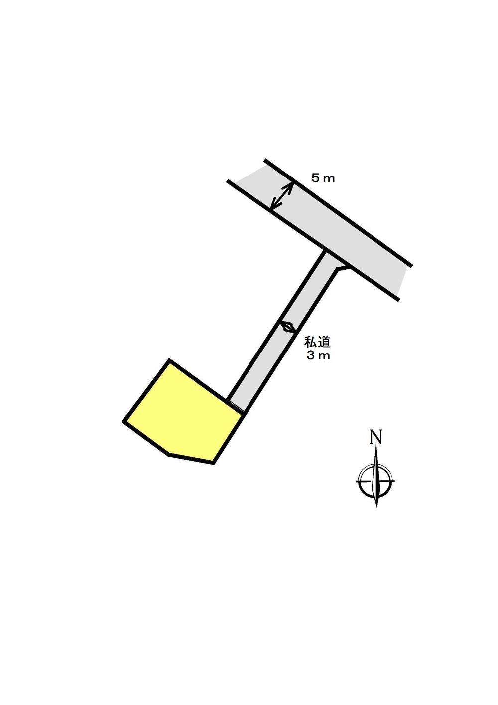 Compartment figure. Land price 5 million yen, Land area 158.84 sq m