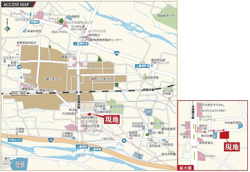 Local guide map. Convenient for day-to-day shopping, Torisen is a 6-minute walk. National Highway No. 18 also near degree, It is the location to spread the width of the good life in traffic access. 