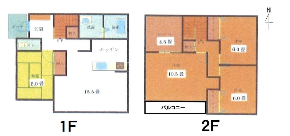 Floor plan. 21,400,000 yen, 4LDK, Land area 218.72 sq m , Building area 110.96 sq m