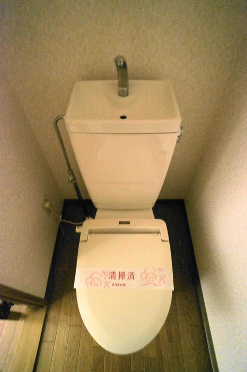 Toilet. Warm toilet seat