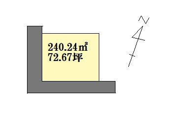 Compartment figure. Land price 10.9 million yen, Land area 240.24 sq m compartment view