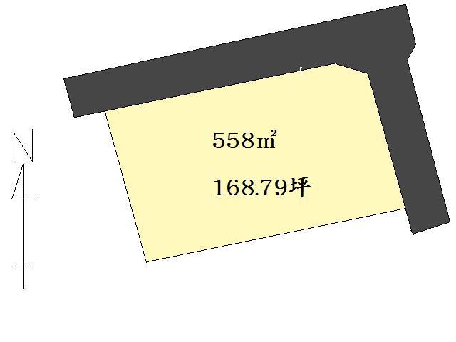 Compartment figure. Land price 29,800,000 yen, Land area 558 sq m