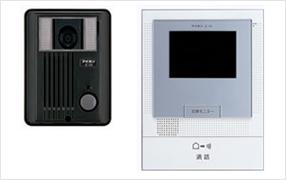 Security equipment. Since the visitor who can be recognized by the video and audio, It is safe. 