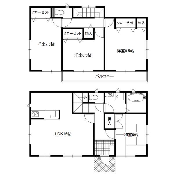 Floor plan. 23.8 million yen, 4LDK, Land area 189.4 sq m , Building area 103.68 sq m