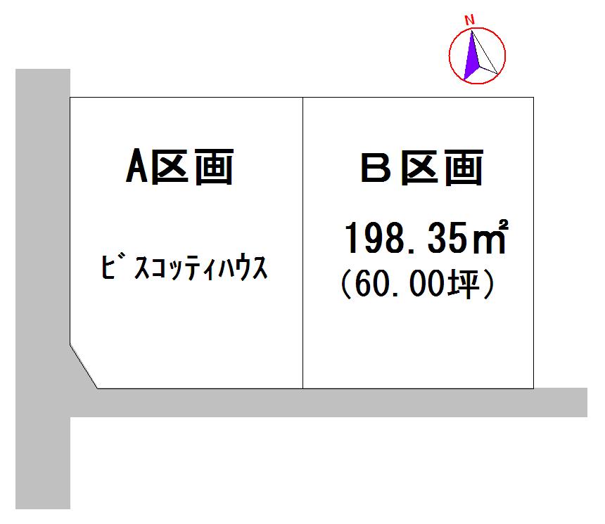 Compartment figure. Land price 15 million yen, Land area 198.35 sq m