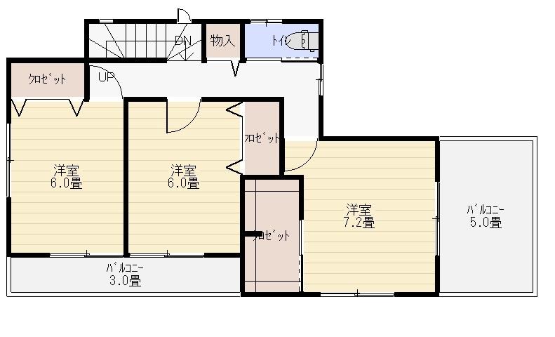 Floor plan. 16,390,000 yen, 4LDK, Land area 178.59 sq m , Building area 107.64 sq m 2F