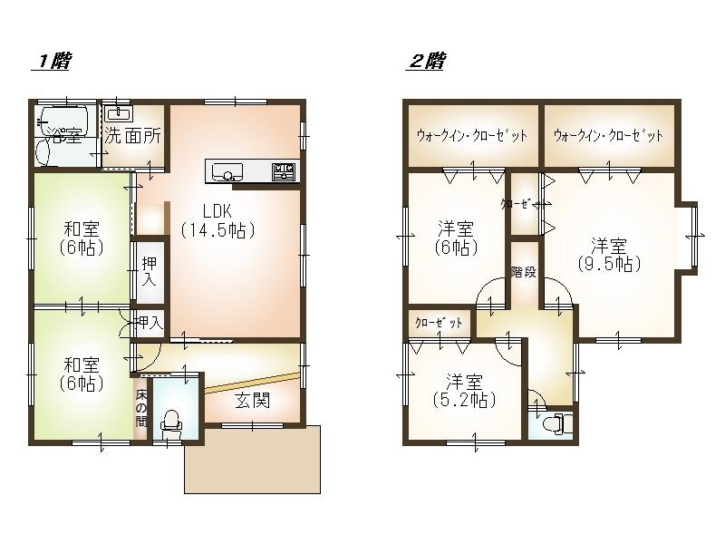 Floor plan. 22,900,000 yen, 5LDK + 2S (storeroom), Land area 225.8 sq m , Building area 39 sq m
