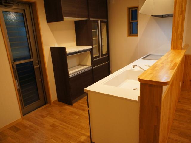 Other Equipment. Counter: The kitchen was settled with a sense of unity there is a cupboard equipped. 
