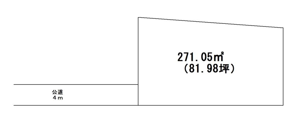 Compartment figure. Land price 11,070,000 yen, Land area 271.04 sq m 80 square meters of land area clear.