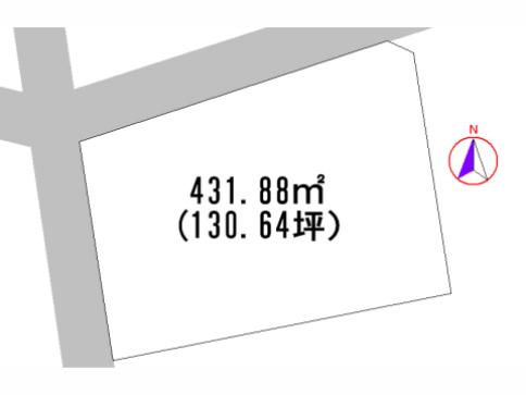 Compartment figure. Land price 5.3 million yen, Land area 431.88 sq m