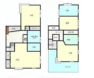 Floor plan. 22,900,000 yen, 3DK, Land area 190.78 sq m , Building area 126.86 sq m