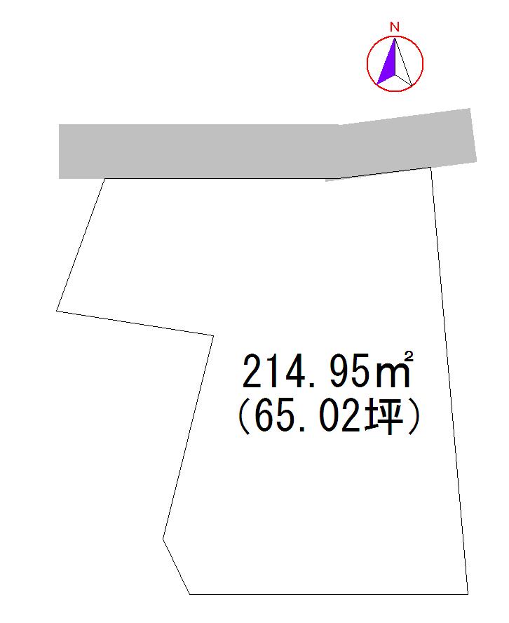 Compartment figure. Land price 11,880,000 yen, Land area 214.95 sq m