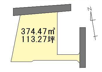 Compartment figure. Land price 28 million yen, Land area 374.47 sq m compartment view