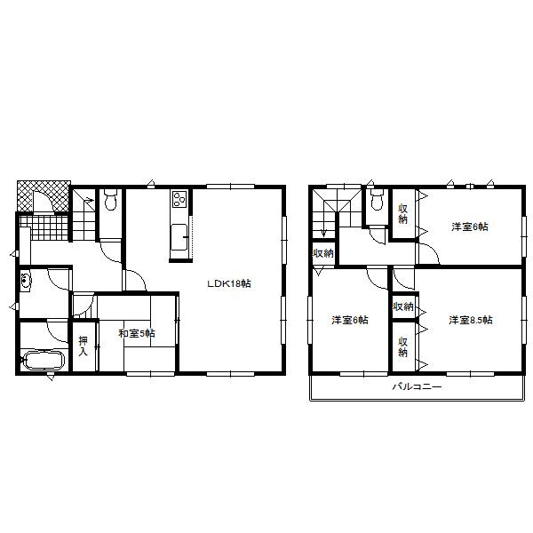 Floor plan. 19.3 million yen, 4LDK, Land area 168.58 sq m , Building area 99.63 sq m