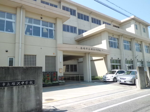 Junior high school. Tsukazawa 627m until junior high school (junior high school)