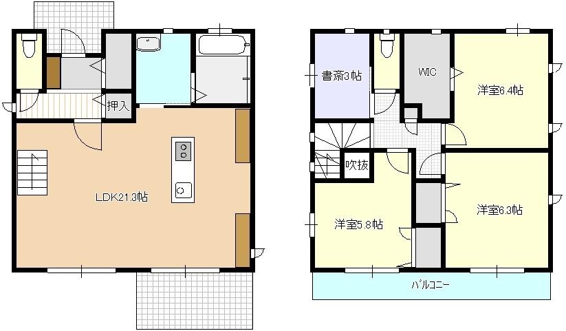 Floor plan. 35,800,000 yen, 3LDK + S (storeroom), Land area 242.46 sq m , Building area 105.07 sq m