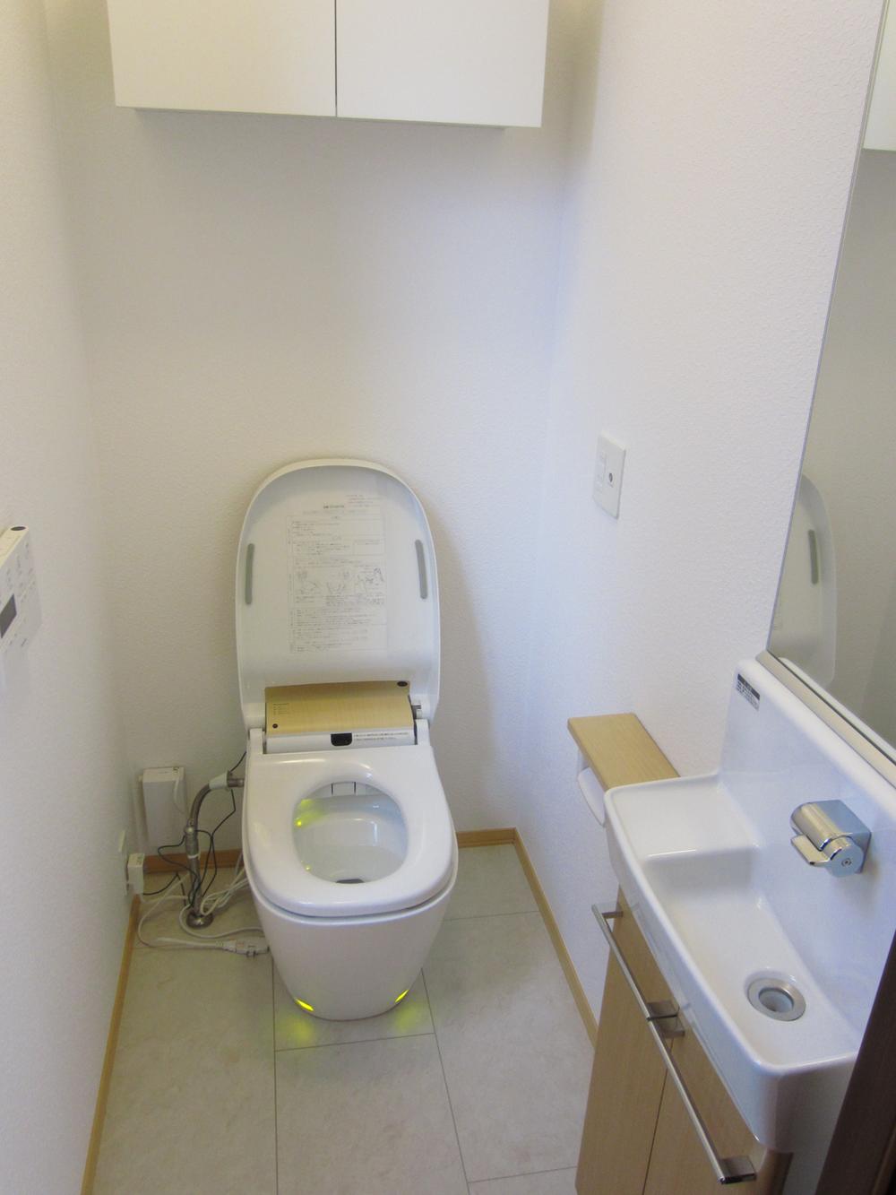 Toilet. Light up possible tankless toilet! 