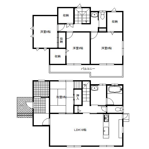 Floor plan. 29,900,000 yen, 4LDK+S, Land area 215.03 sq m , Building area 120.06 sq m