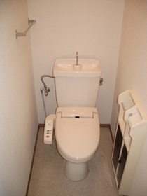 Toilet. With warm water washing toilet seat