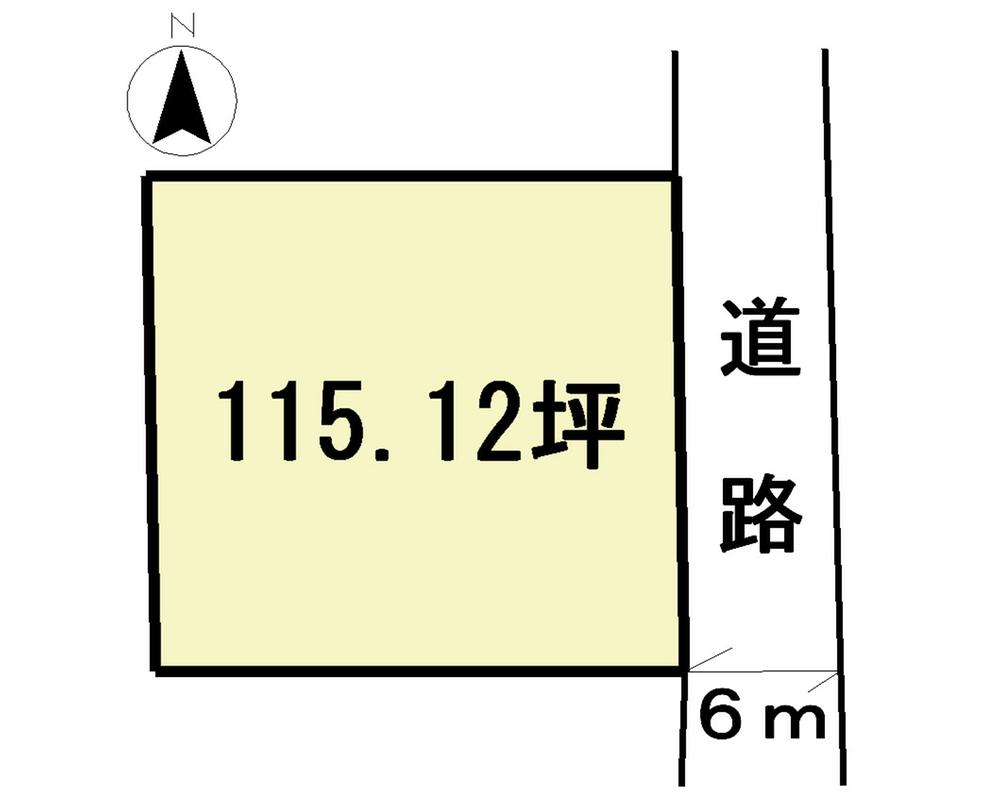 Compartment figure. Land price 25,500,000 yen, Land area 380.57 sq m compartment view