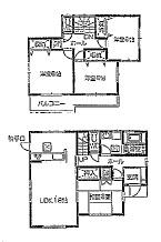 Floor plan. (3 Building), Price 19.9 million yen, 4LDK, Land area 179.88 sq m , Building area 105.15 sq m