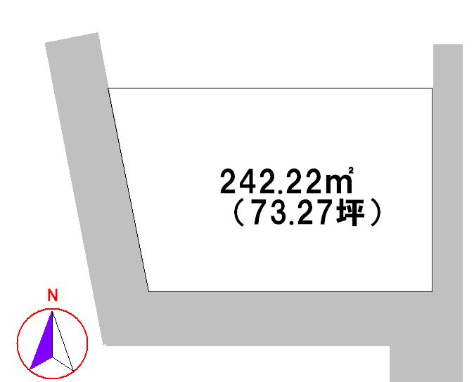 Compartment figure. Land price 12 million yen, Land area 242.22 sq m